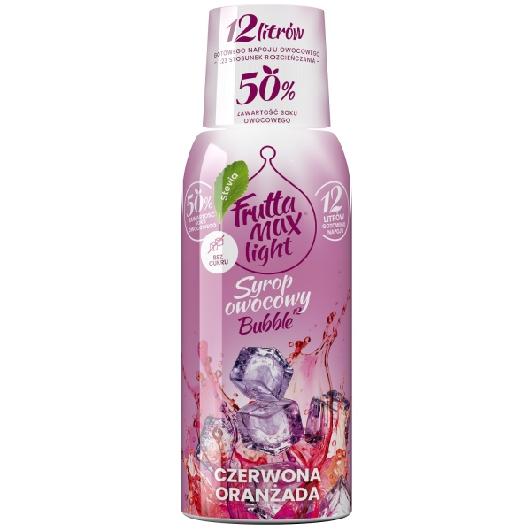 Syrop FruttaMax ORANŻADA CZERWONA LIGHT 500ml na 12 litrów